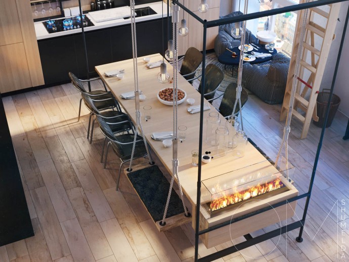 Лофт площадью 106 м2