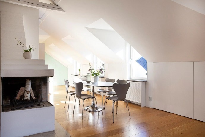 Мансарда площадью 94 м2 в Стокгольме