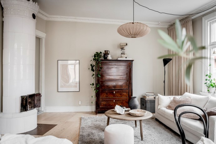 Квартира площадью 48 м2 в доме 1906 года постройки в Гётеборге Квартира площадью 48 м2 в доме 1906 года постройки в Гётеборге