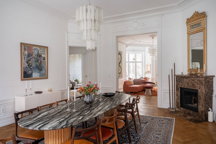 Квартира в доме конца XIX века в Стокгольме