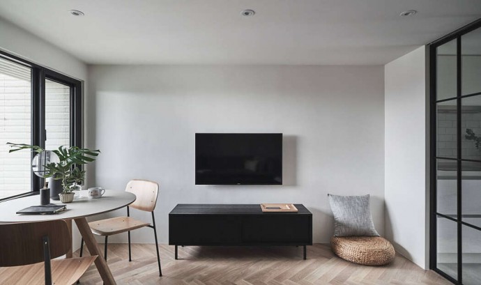 Минималистичные апартаменты в Тайбэе, Тайвань