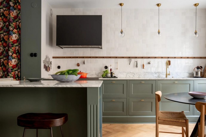 Квартира площадью 59 м2 в здании конца XIX века в Стокгольме