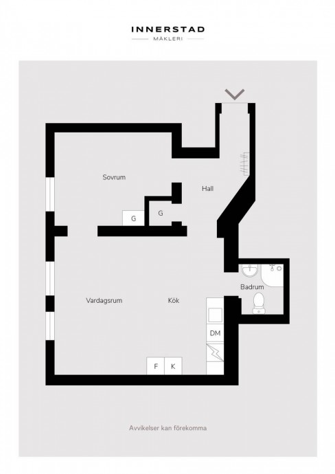 Квартира площадью 55 м2 в Стокгольме