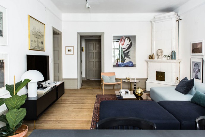 Квартира в 100-летнем доме в Стокгольме