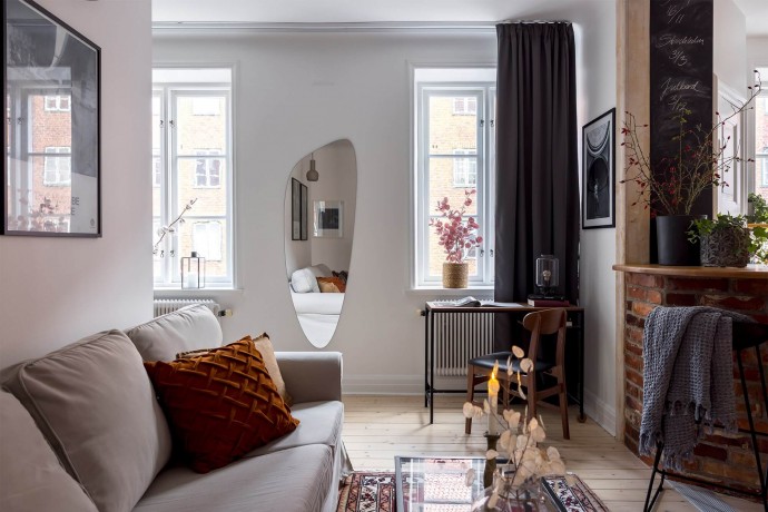 Квартира-студия площадью 40 м2 в Стокгольме Квартира-студия площадью 40 м2 в Стокгольме
