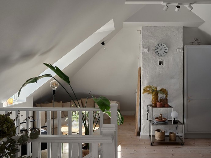 Мансарда площадью 39 м2 на окраине Стокгольма