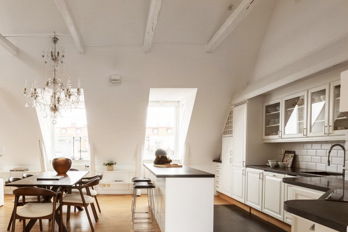 Мансардная квартира в Стокгольме