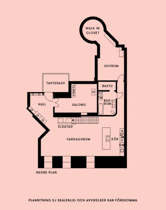 Мансардная квартира в Стокгольме