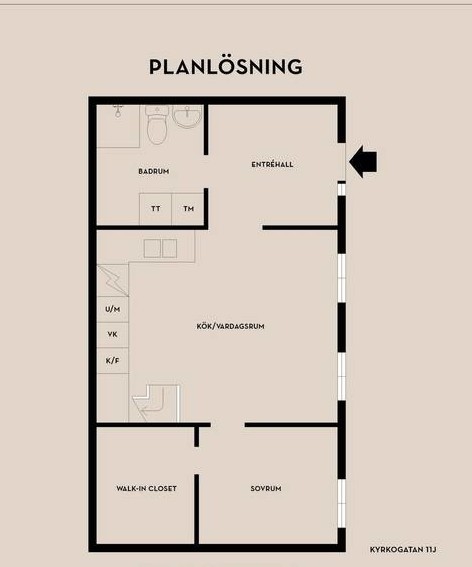 Шведская двухуровневая квартира площадью 108 м2