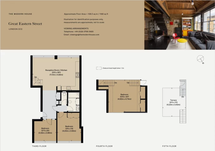 Квартира с террасой в Лондоне (108 м2)