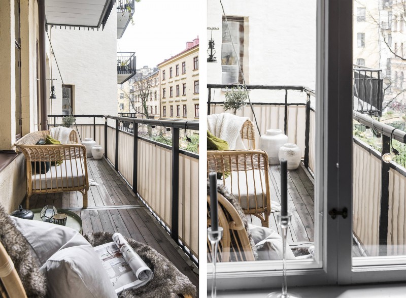 Просторная квартира в Стокгольме с историческими штрихами