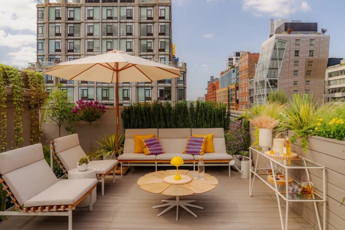 Двухуровневая квартира в Нью-Йорке