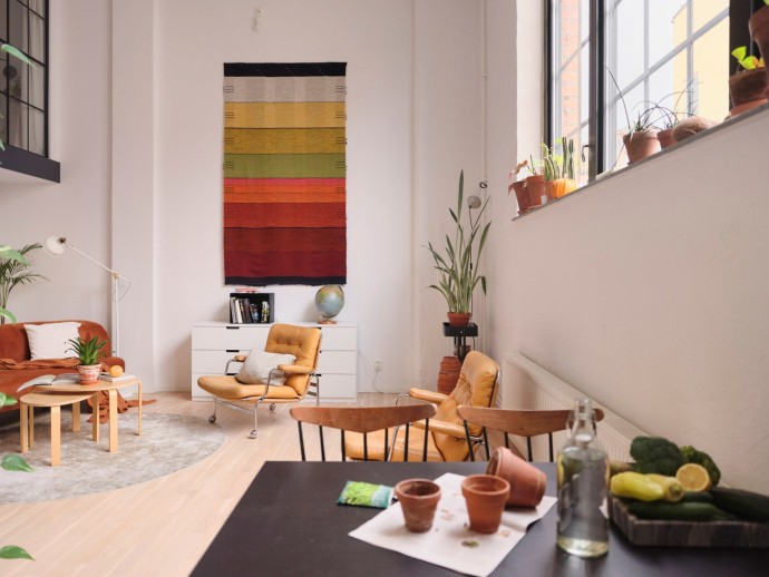 Двухуровневая квартира площадью 88 м2 в Стокгольме