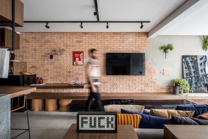 Холостяцкая квартира площадью 48 м2 в Сан-Паулу