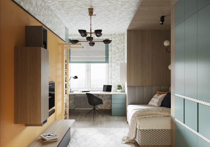 Квартира, оформленная в приглушенных тонах Квартира, оформленная в приглушенных тонах