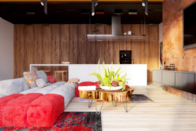 Азиатские мотивы в интерьере просторной квартиры