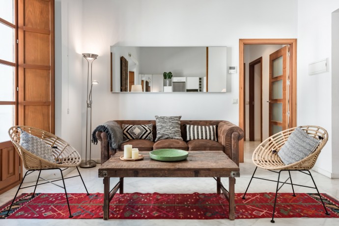 Светлые апартаменты с террасой на крыше