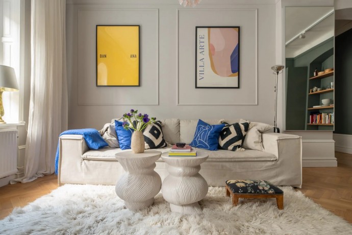 Квартира площадью 59 м2 в здании конца XIX века в Стокгольме