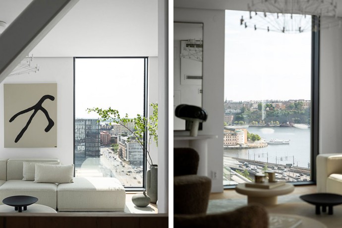 Квартира в современной высотке в центре Стокгольма