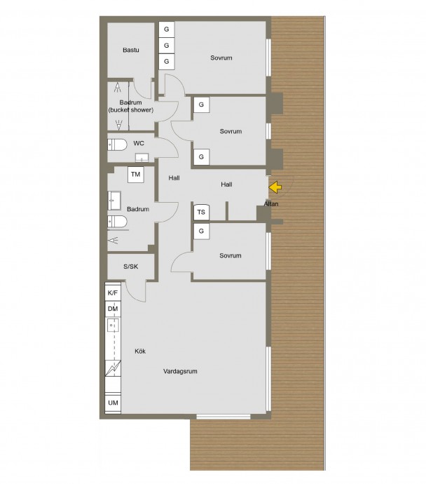 Шведская квартира площадью 86 м2