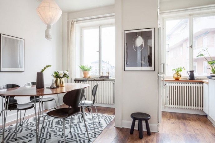 Двухуровневая квартира площадью 92 м2 в Стокгольме Двухуровневая квартира площадью 92 м2 в Стокгольме