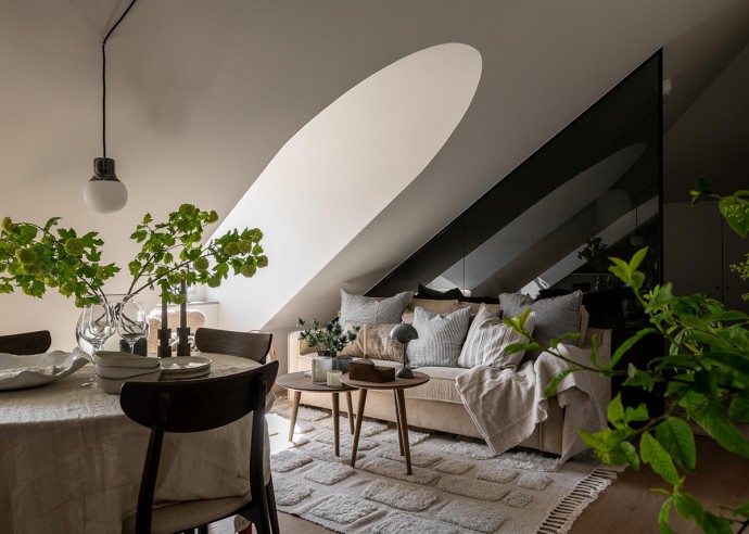 Шведская мансарда площадью 34 м2