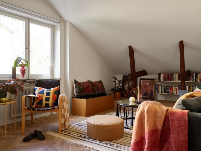 Мансарда площадью 47 м2 в Стокгольме