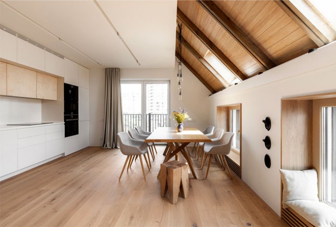 Мансардная квартира для молодой семьи Мансардная квартира для молодой семьи