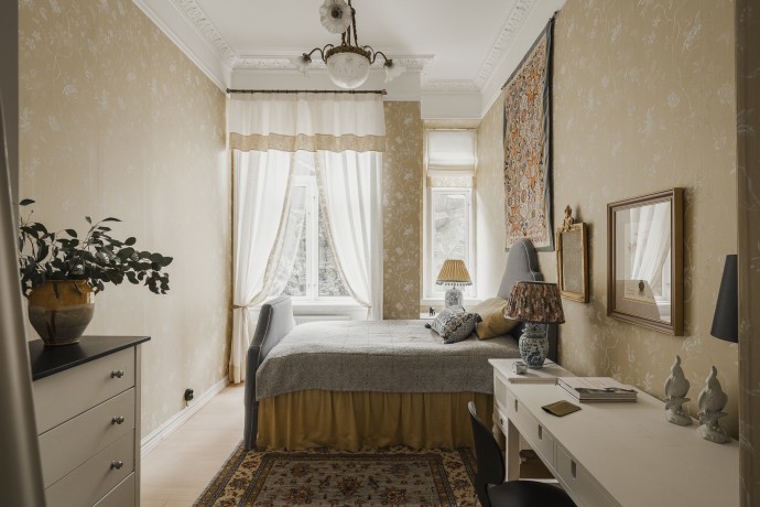 Квартира площадью 89 м2 в здании 1878 года в Стокгольме