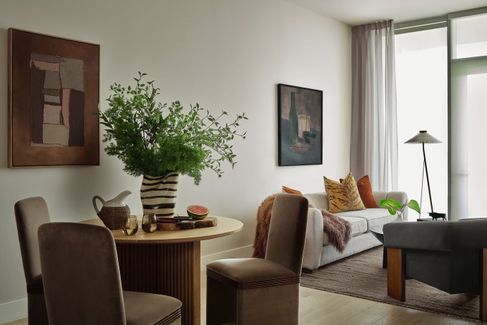 Интерьер общественных пространств и квартир в самой высокой башне в Остине, Техас