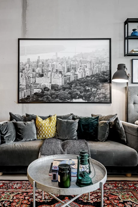 Квартира площадью 96 м2 в старом промышленном здании в Швеции