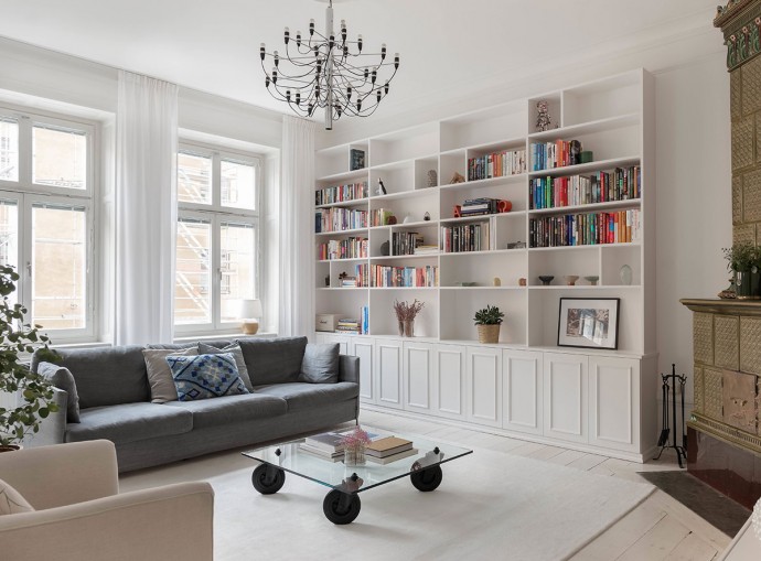 Квартира в старом доме в центре Стокгольма (88 м2) Квартира в старом доме в центре Стокгольма (88 м2)