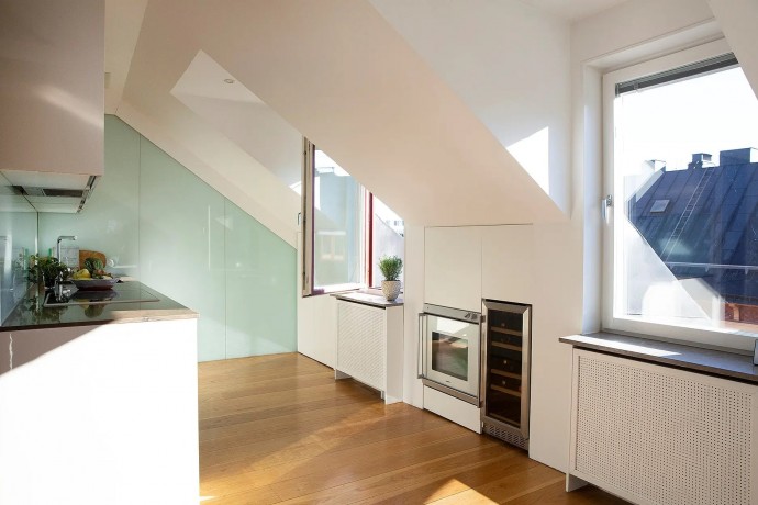 Мансарда площадью 94 м2 в Стокгольме