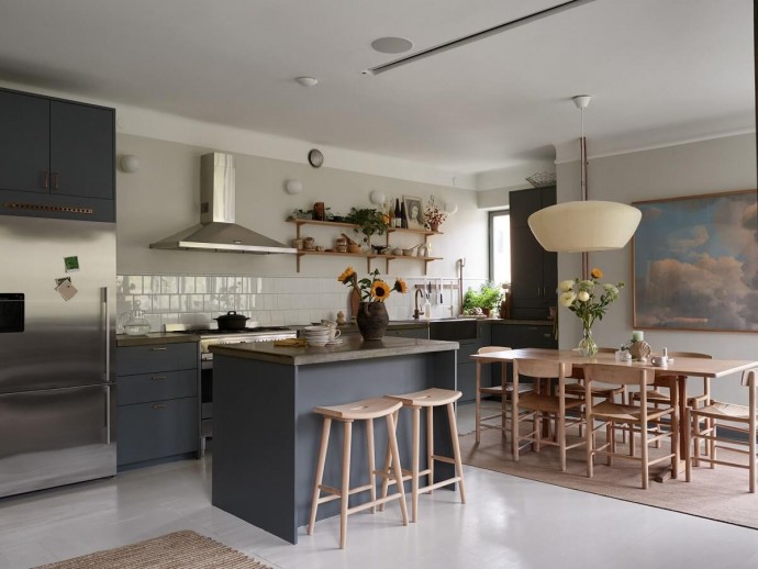 Двухуровневая квартира в Стокгольме