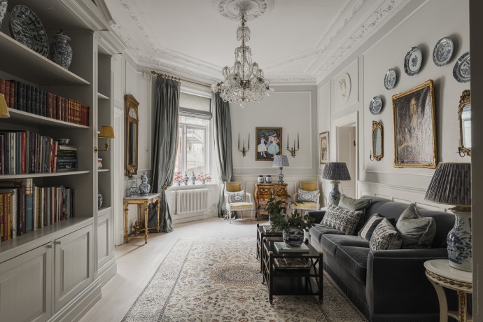 Квартира площадью 89 м2 в здании 1878 года в Стокгольме