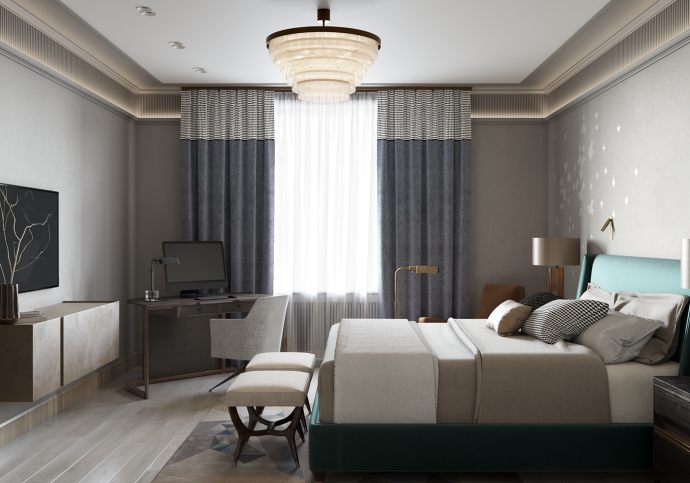 Квартира, оформленная в приглушенных тонах Квартира, оформленная в приглушенных тонах