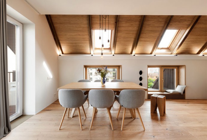 Мансардная квартира для молодой семьи Мансардная квартира для молодой семьи