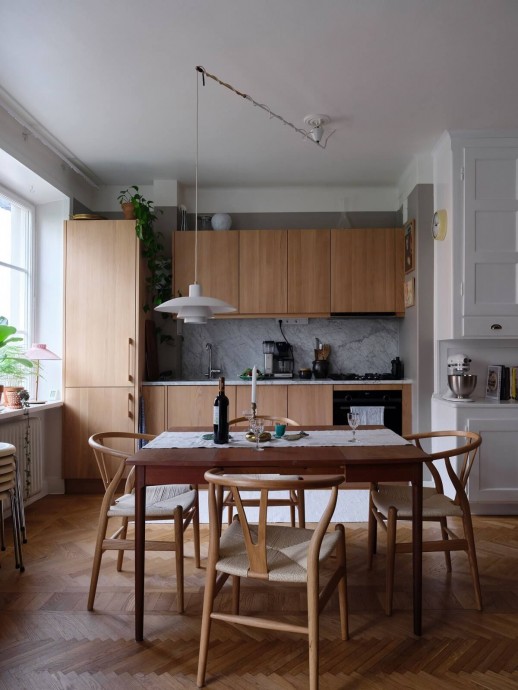 Квартира площадью 40 м2 в доме 1930 года постройки в Стокгольме