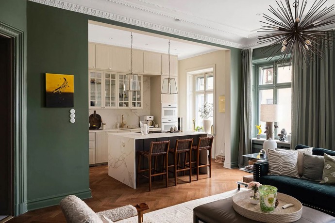 Квартира в доме XIX века в Стокгольме Квартира в доме XIX века в Стокгольме