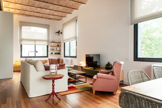 Женственный лофт в Барселоне