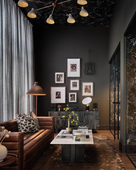 Интерьер общественных пространств и квартир в самой высокой башне в Остине, Техас