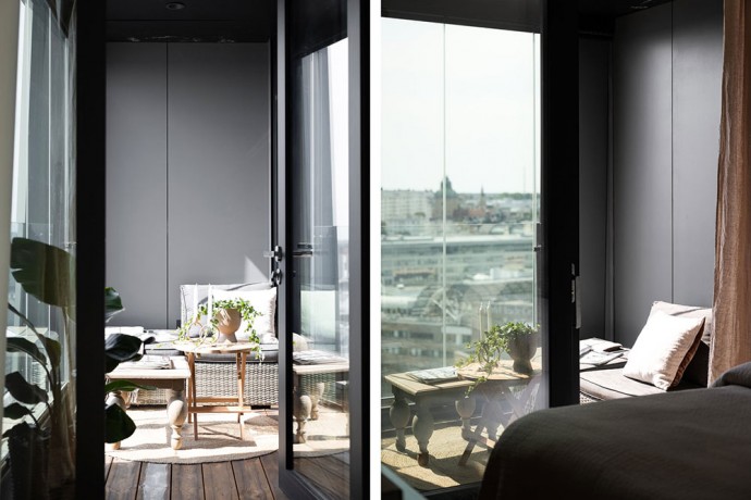 Квартира в современной высотке в центре Стокгольма