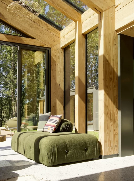 Просторный деревянный дом на территории природного парка в Ландах, Франция