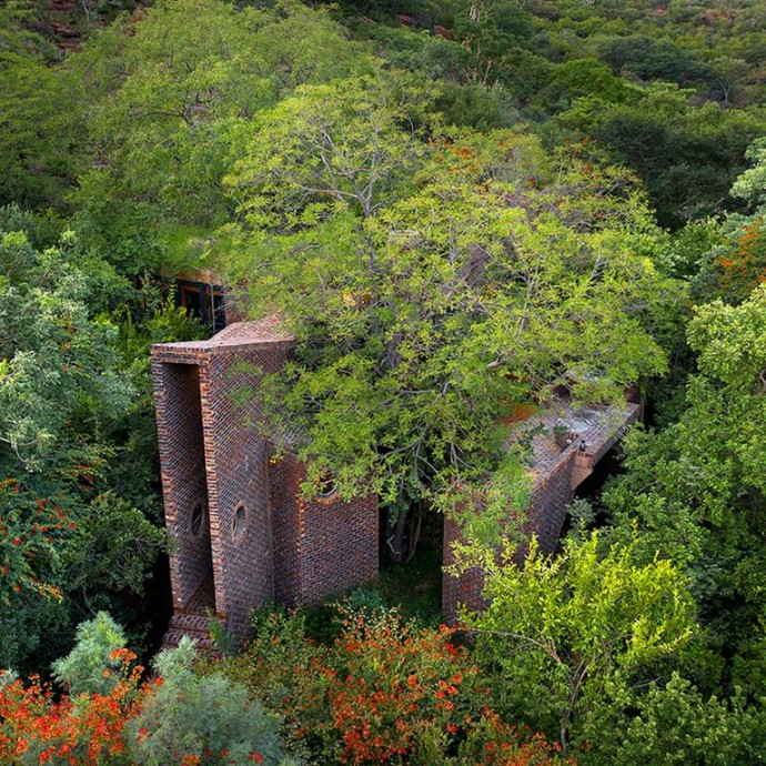 Дом, спрятанный посреди леса в горах Уотерберг, ЮАР