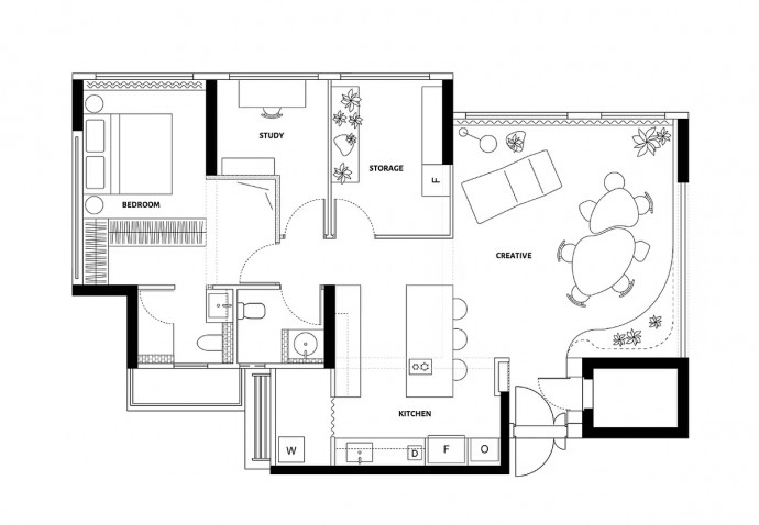 Квартира площадью 111 м2 в Сингапуре