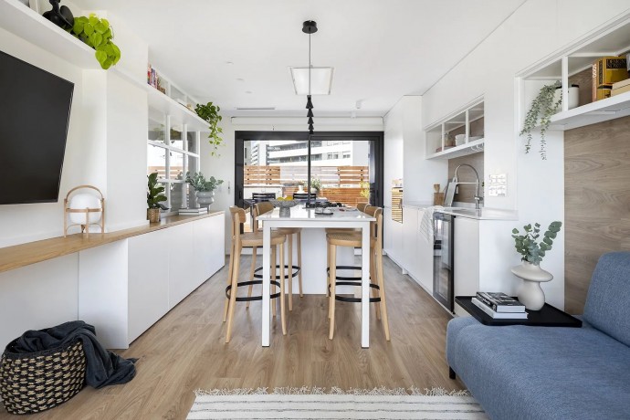 Квартира площадью 55 м2 (+ терраса 64 м2) в Барселоне