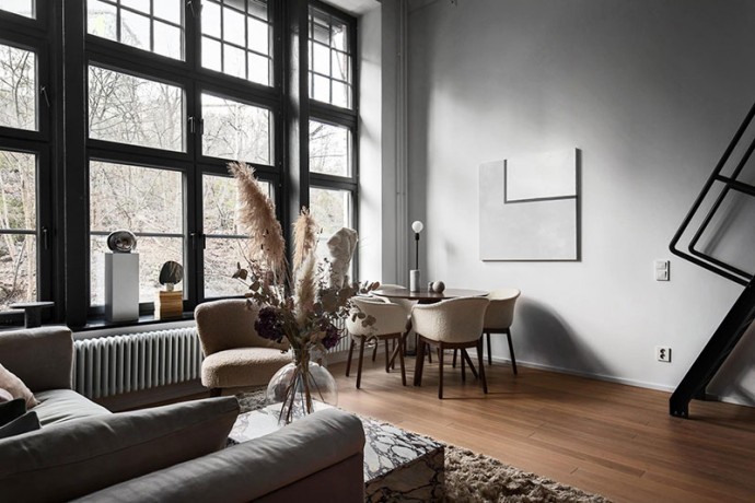 Лофт площадью 40 м2 в Стокгольме