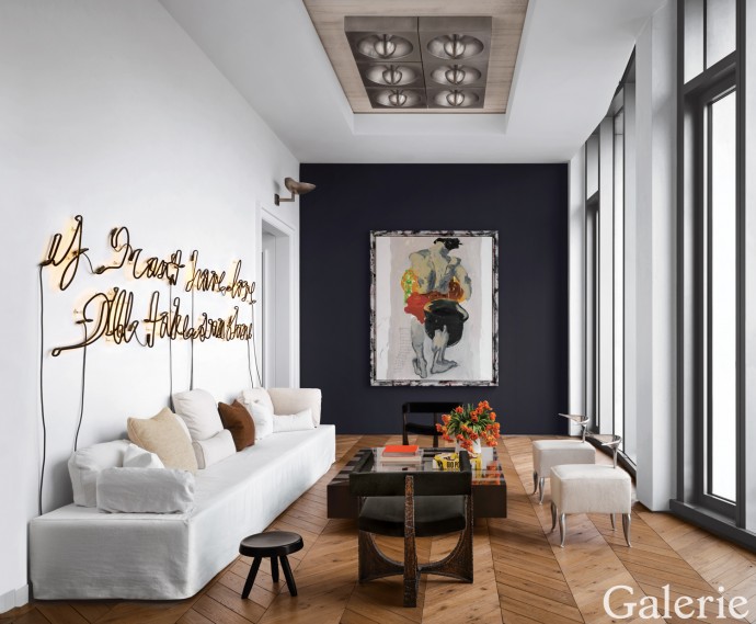 Пентхаус с видом на реку Гудзон на Манхэттене