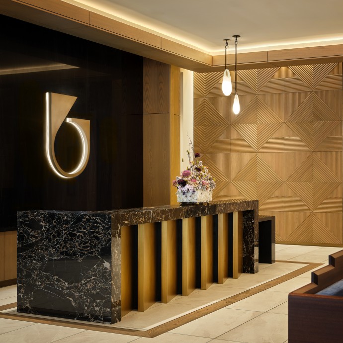 Интерьер общественных пространств и квартир в самой высокой башне в Остине, Техас