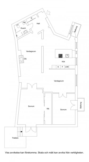 Шведская квартира площадью 125 м2